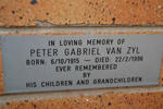 ZYL Peter Gabriel, van 1915-1996