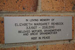 REHBOCK Elizabeth Margaret 1927-2010