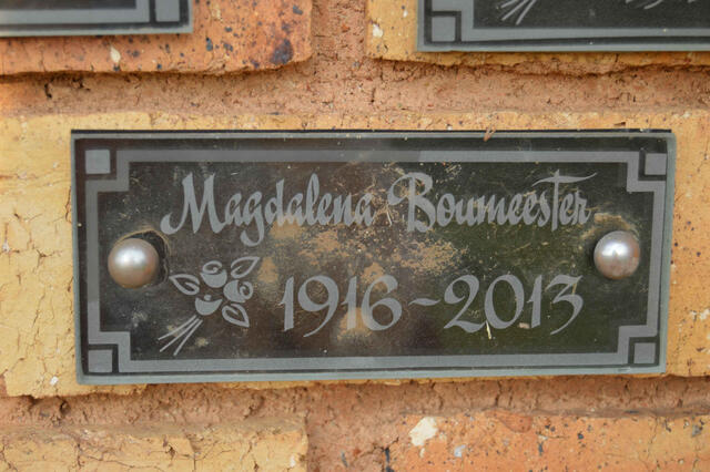 BOUMEESTER Magdalena 1916-2013