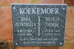 KOEKEMOER Neville George 1925-2016 & Idina Petronella 1929-2007
