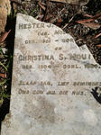 MOUT?? Christina S.1904-1936 :: ? Hester J. nee MO?? 1901-