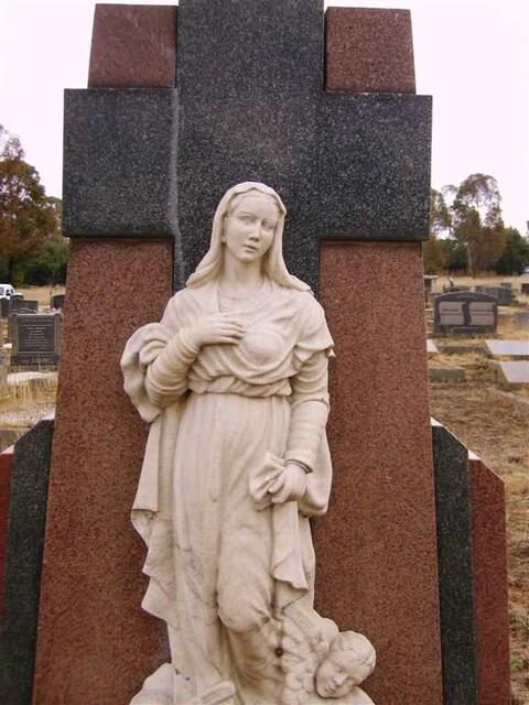 4. One of the beautiful head stones in the cemetery