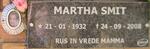 SMIT Martha 1932-2008