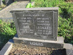 LOUIS Leonard 1918-1993 & Jane 1926-1991
