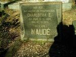 NAUDE Charlotha E. nee ROOS 1895-1973