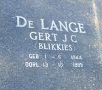 LANGE Gert J.C., de 1944-1999