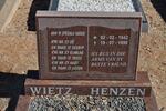 HENZEN Wietz 1942-1998