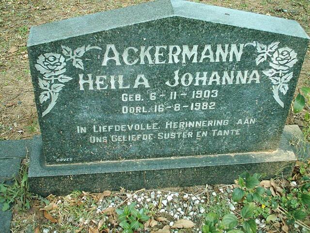 ACKERMANN Heila Johanna 1903-1982