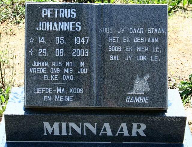 MINNAAR Petrus Johannes 1947-2003