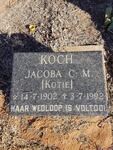 KOCH Jacoba C.M. 1902-1992