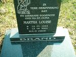 BRAND Martha Louise 1944-2002