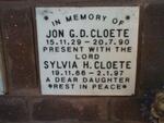 CLOETE J.G.D.1929-1990 :: CLOETE Sylvia H. 1966-1977