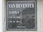 DEVENTER Lona, van 1949-2013