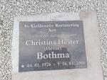 BOTHMA Christina Hester 1926-2000