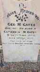 GATES Geo. M. 1860-1899