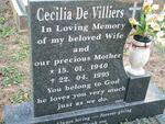 VILLIERS Cecilia, de 1940-1995