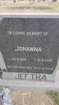 JEFTHA Johanna 1868-1968