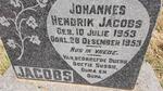 JACOBS Johannes Hendrik 1953-1953