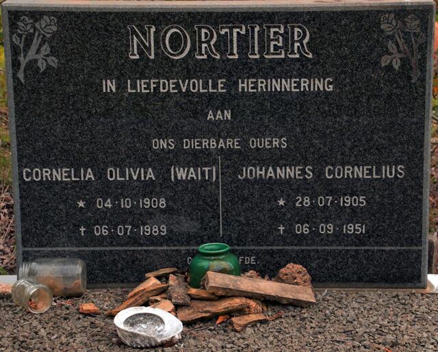 NORTIER Johannes Cornelius 1905-1951 & Cornelia Olivia WAIT 1908-1989