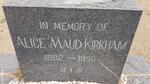 KIRKHAM Alice Maud 1882-1956