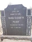 PELSER Maria Elizabeth nee WAGENAAR 1890-1964