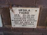 FOURIE Ursula 1959-1997