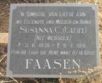 FAASEN Susanna C. nee WESSELS 1935-1991