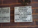 KLOPPER Hendrik Coenraad 1935-1999  & Cornelia Susanna OSCHMAN 1937-