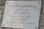 SMITH Barbara Agnes 1916-1972