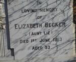 BECKER Elizabeth -1963