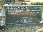 RABIE Eduard Christian Daniel 1916-1987 & Hester Wilhelmina Aletta 1914-