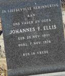 ELLIS Johannes F. 1901-1976