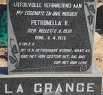 GRANGE Petronella H., la nee MELLET 1930-1972