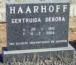 HAARHOFF Gertruida Debora 1912-2004