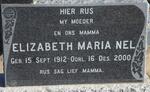 NEL Elizabeth Maria 1912-2000