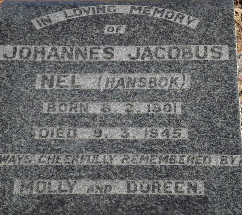 NEL Johannes Jacobus 1901-1945