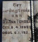 TONDER D.F., van 1889-1922