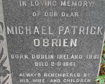 O'BRIEN Michael Patrick 1881-1961