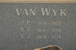 WYK J.P., van 1879-1958 & S.J. 1881-1964 :: VAN WYK S.J. 1920-1934