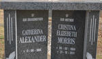 ALEXANDER Catherina -1964 :: MORRIS Cristina Elizabeth ALEXANDER 1964-2011