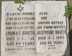 BOOTH Thomas -1932 & Josephine -1943
