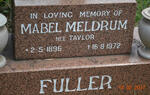 FULLER Mabel Meldrum nee TAYLOR 1896-1972