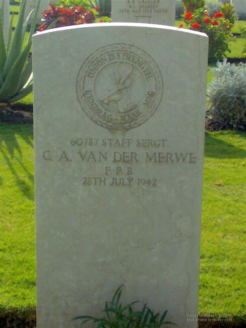 MERWE C.A., van der -1942