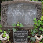 GIBBONS John Henry 1903-1965 :: DE BRUIN Johannes Matys 1927-2003