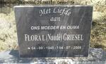 GRIESEL Flora L. nee NAUDE 1945-2009