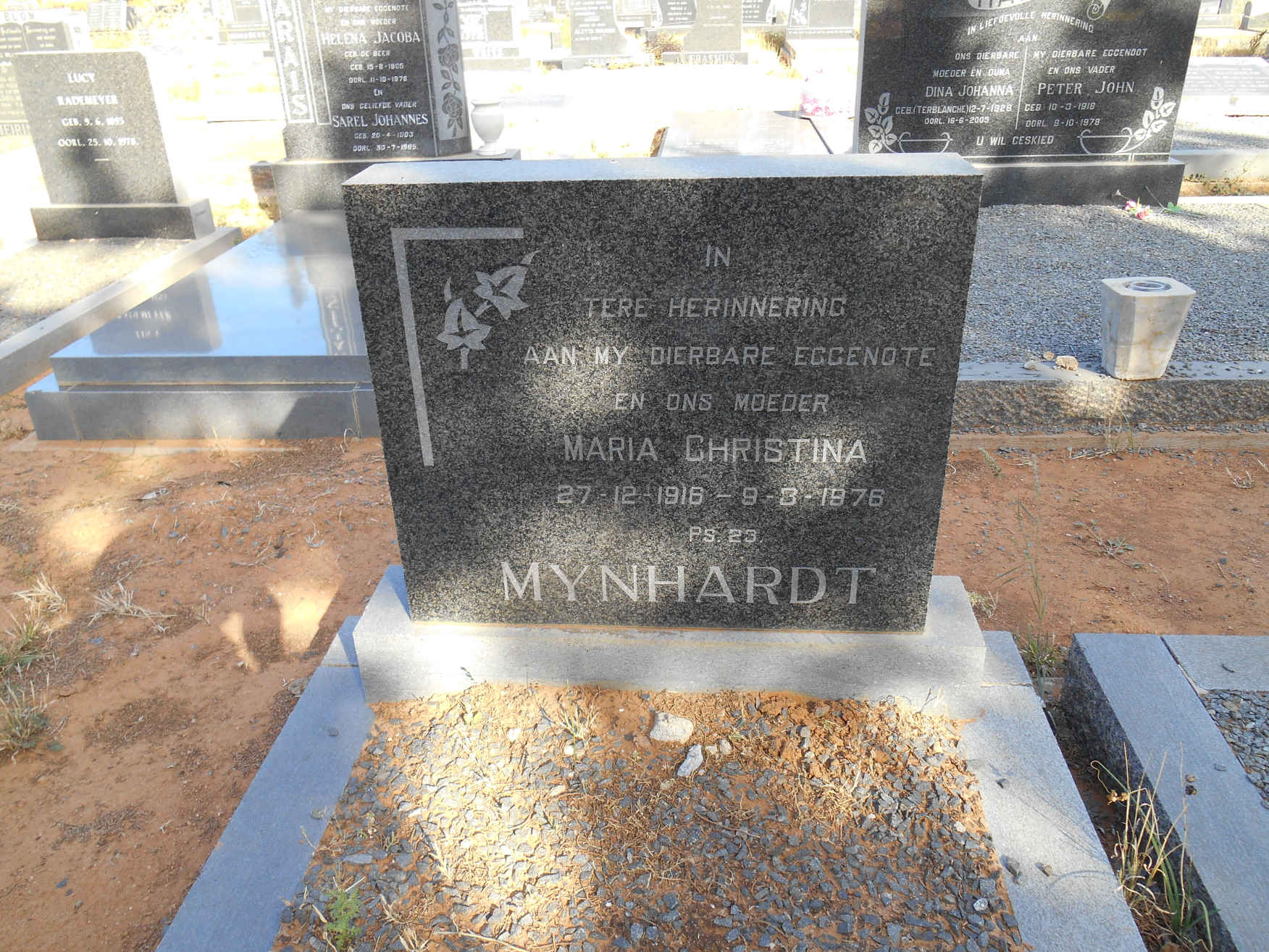 MYNHARDT Maria Christina 1916-1976