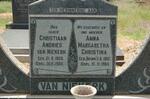 NIEKERK Christiaan Andries, van 1908-1985 & Anna Margaretha Christina BRINK  1912-1965