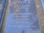 GEEL L.J. 1922-1999 & Martha Louisa nee GERMESHUIZEN 1925-2010