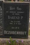 BEZUIDENHOUT Barend P. 1910-1957