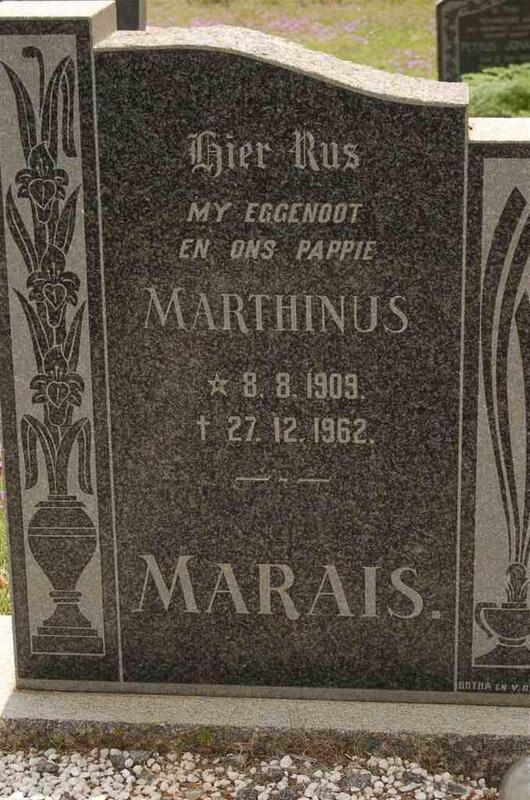 MARAIS Marthinus 1909-1962
